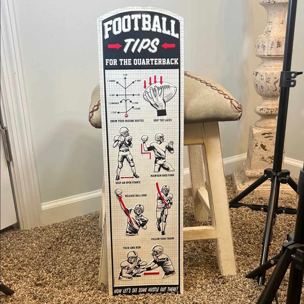 Football Tips Metal Wall Art